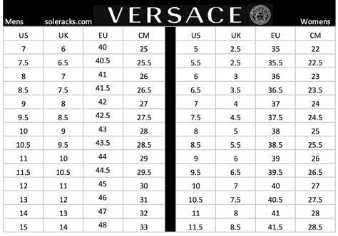 Versace swim size guide